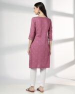 Women Printed Straight Kurta - Image 3