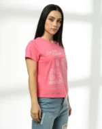 Women San Diego Vacation Printed Regular Fit Crew-Neck T-Shirt - Image 5